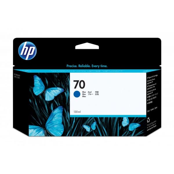 HP 70 130 ml Blue Ink Cartridge with Vivera Ink